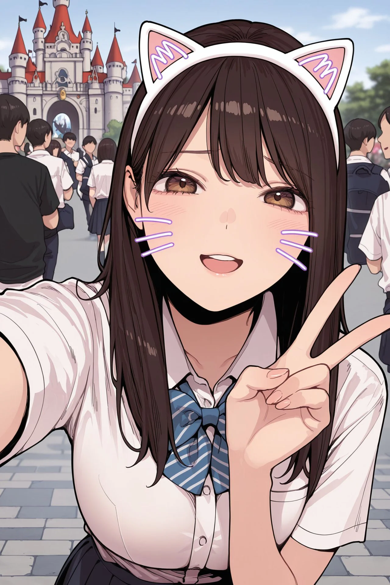 【二次エロ】彼氏と夢の国デートする女の子