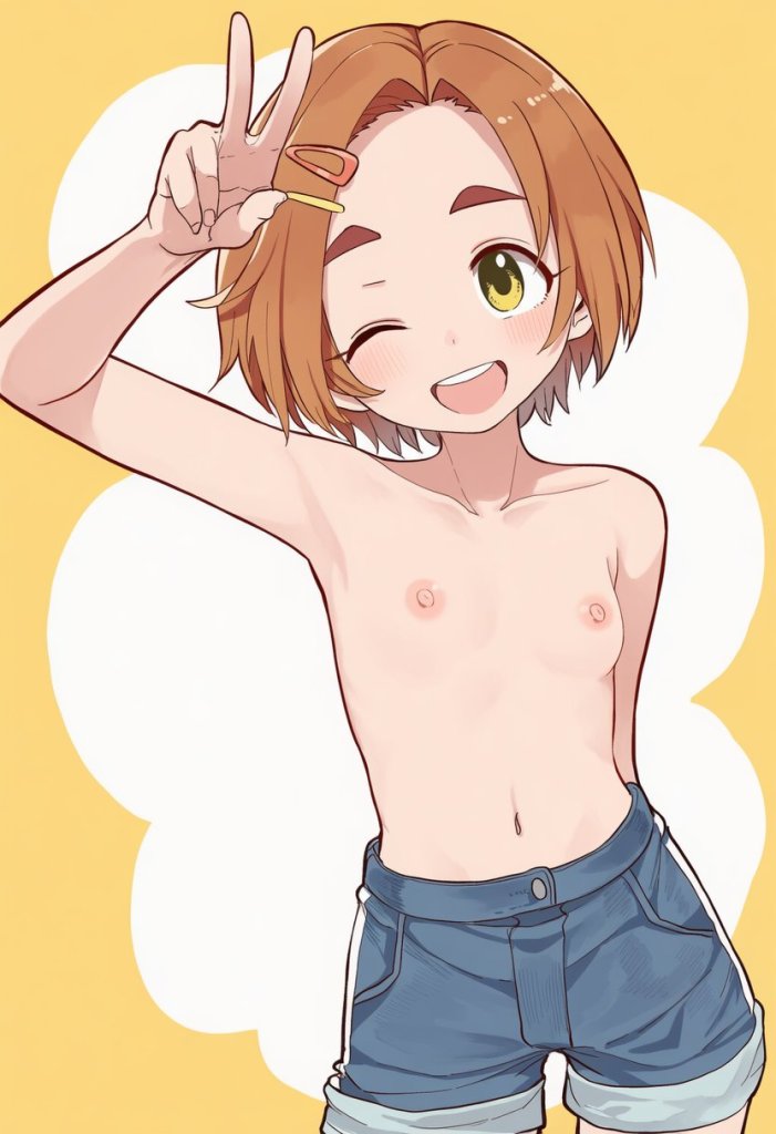 【U149】龍崎薫ちゃんのエッチなトップレスエロ画像