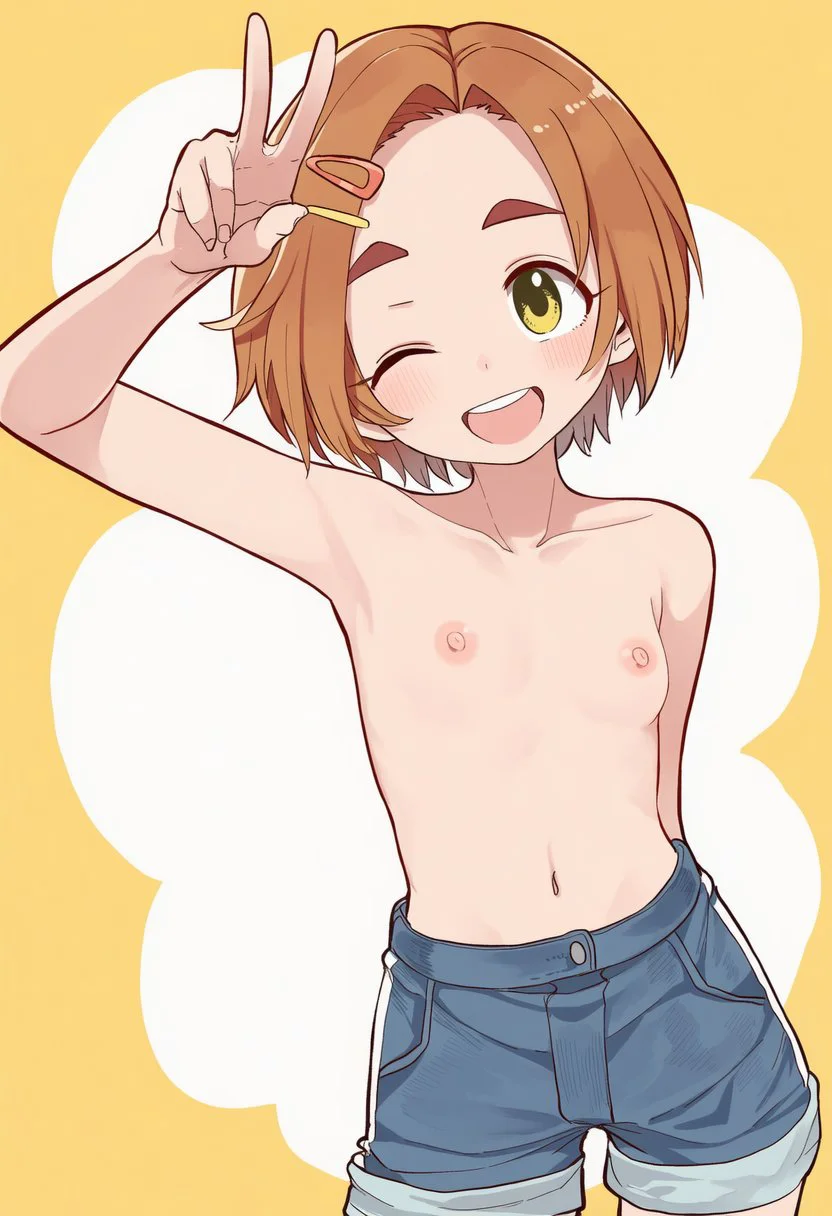 【U149】龍崎薫ちゃんのエッチなトップレスエロ画像