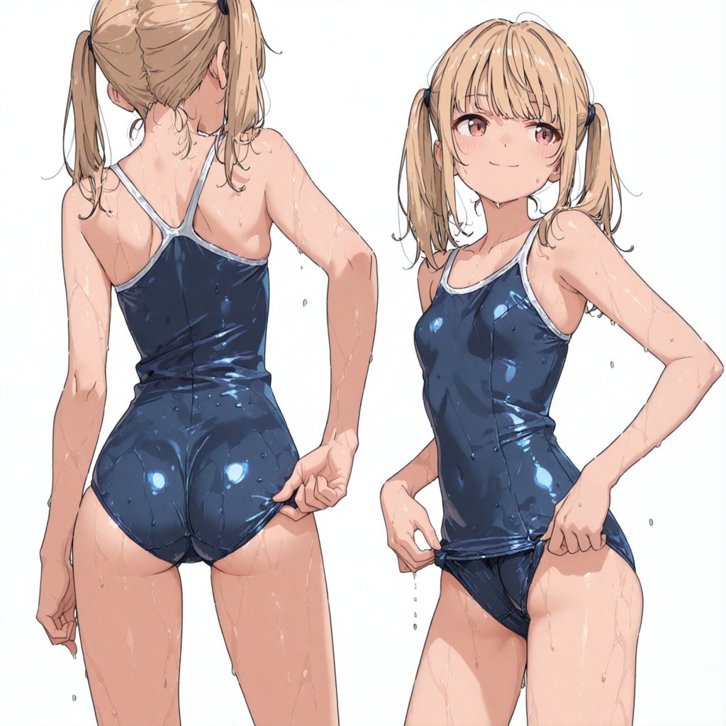 【二次エロ】食い込みを直してる女の子たちの画像 3枚目