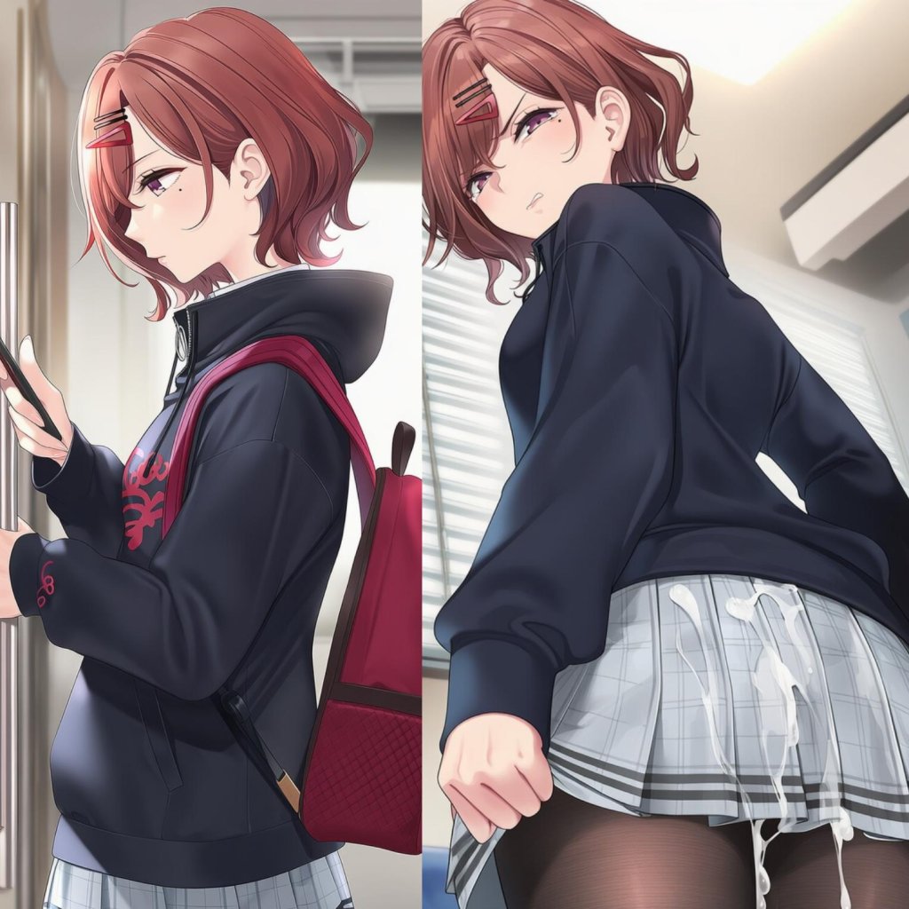 【二次エロ】樋口円香に電車内でぶっかけるエロ画像