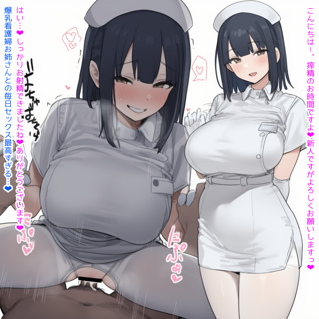 【二次エロ】爆乳ナースが毎日抜いてくれる病院