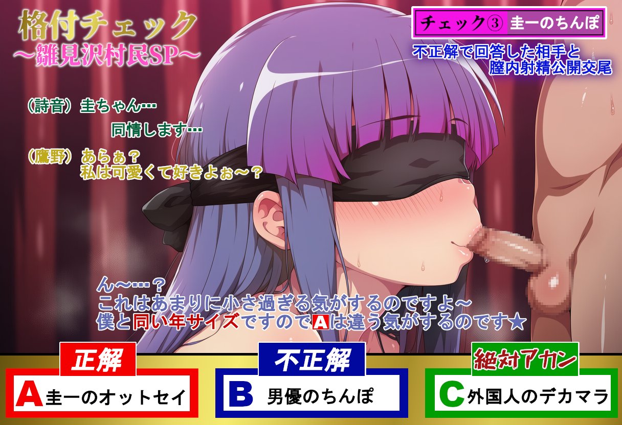 【二次エロ】エロ格付けチェック