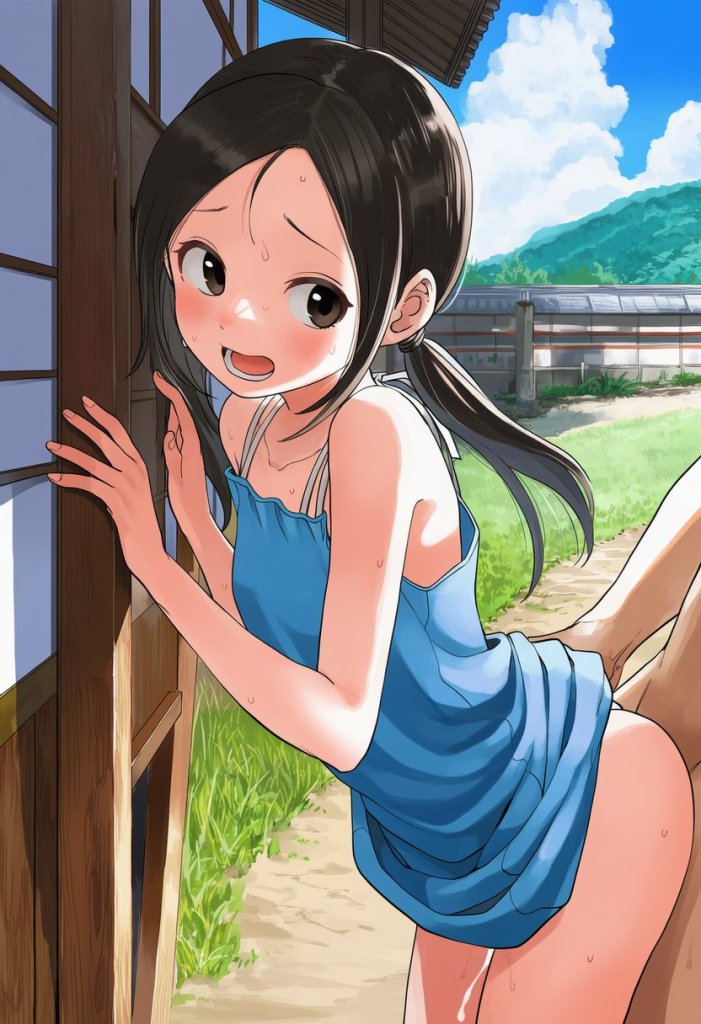 【二次エロ】つるぺた立ちバックエロ画像集 6枚目