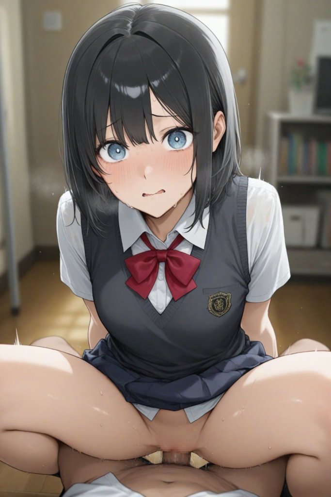 【二次エロ】ほぼ入ってる騎乗位素股エロ画像 10枚目