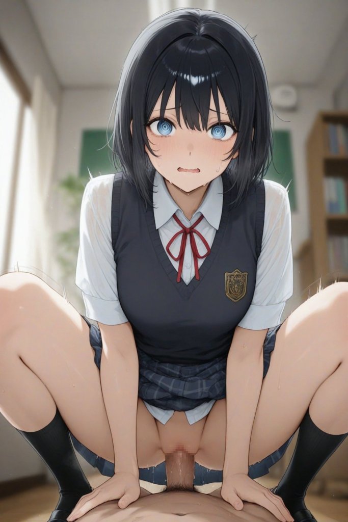【二次エロ】ほぼ入ってる騎乗位素股エロ画像 12枚目