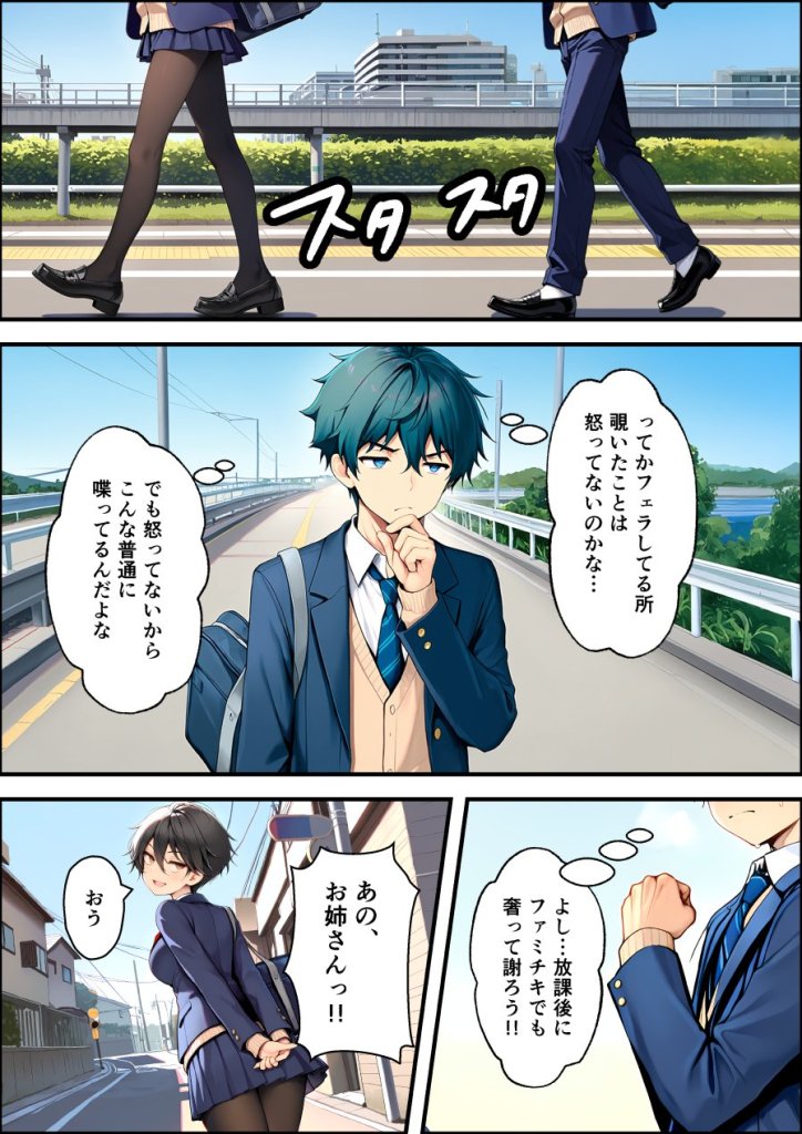 【エロ漫画】目つきの悪いボーイッシュなTSカフェ店員さんはお願いしたら中出しセックスさせてくれる(チョロい) 28ページ目