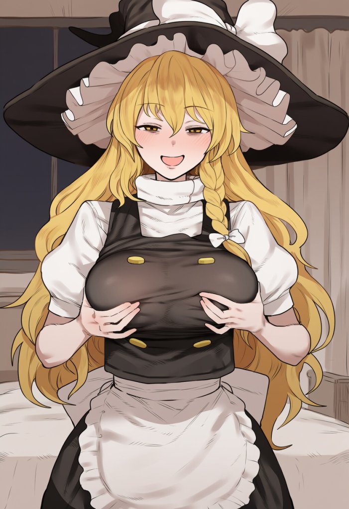 霧雨魔理沙(東方project)のエロ画像 2枚目
