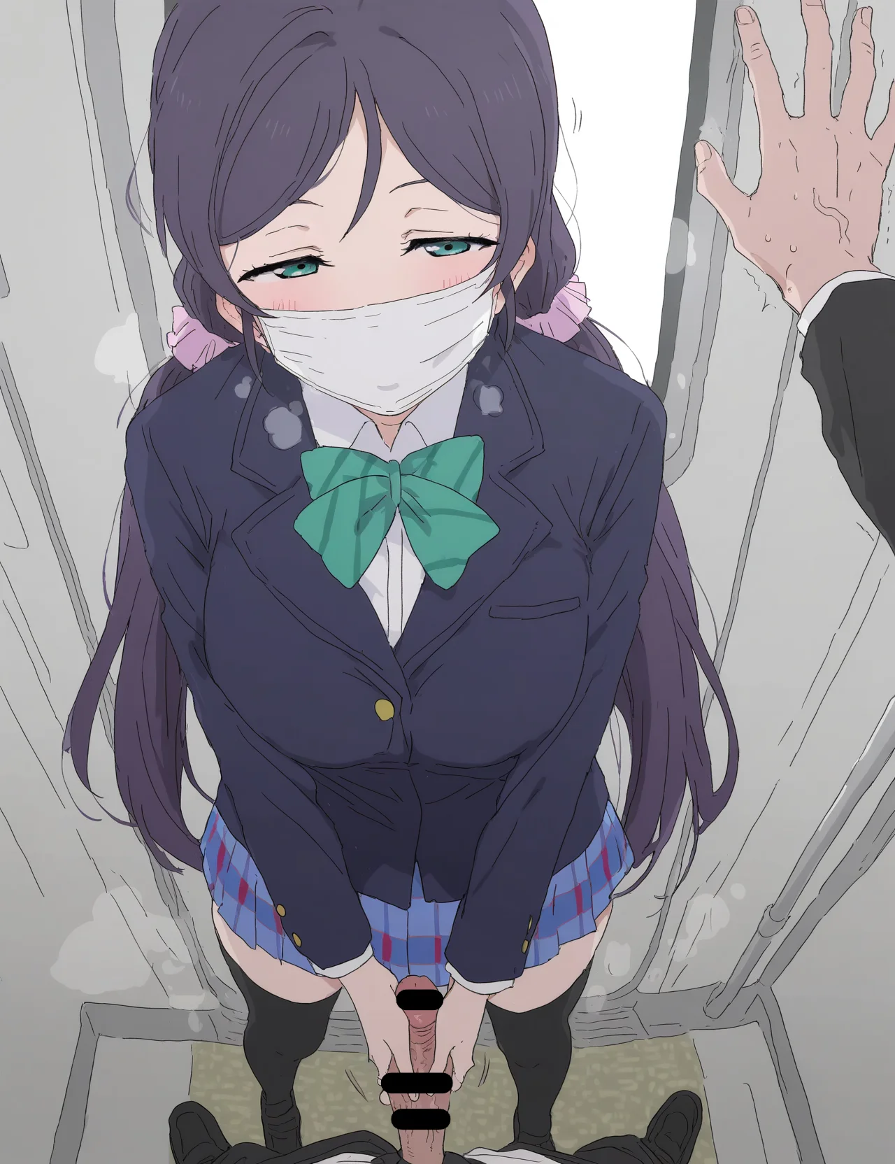 【二次エロ】東條希ちゃんに電車逆痴漢されるエロ画像
