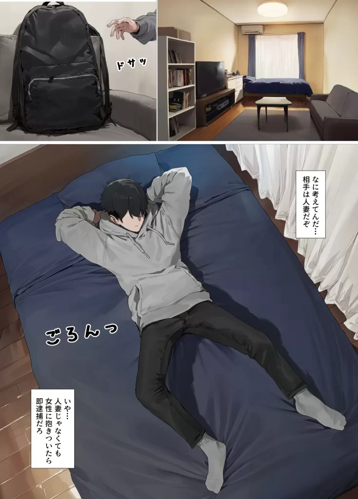 【エロ漫画】欲求不満で寂しがり屋な人妻（36）から食事に誘われただけのはずがいつのまにか甘々な不倫関係になっていた