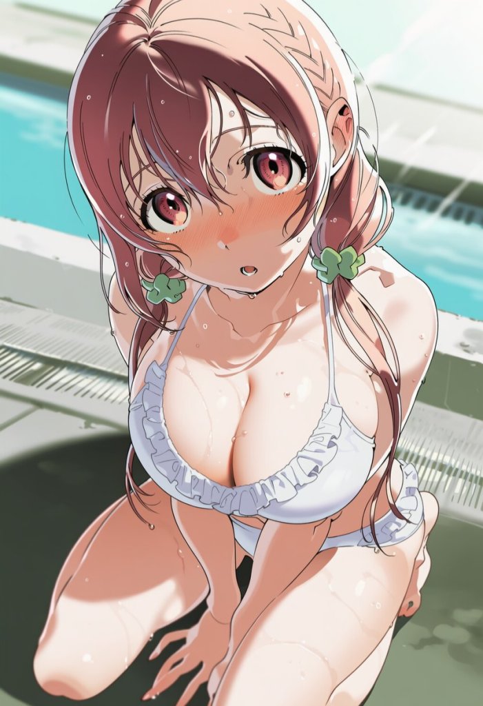 【ひなこのーと】桜木ひな子とプールではめはめするエロ画像♥