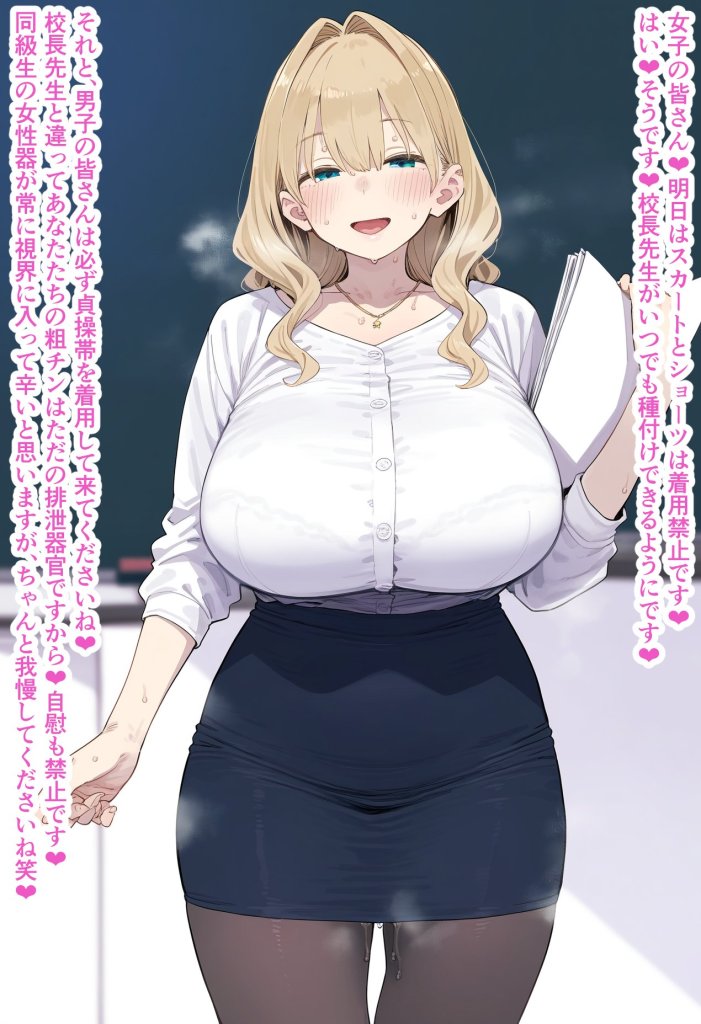 【二次エロ】下半身露出登校日 2枚目