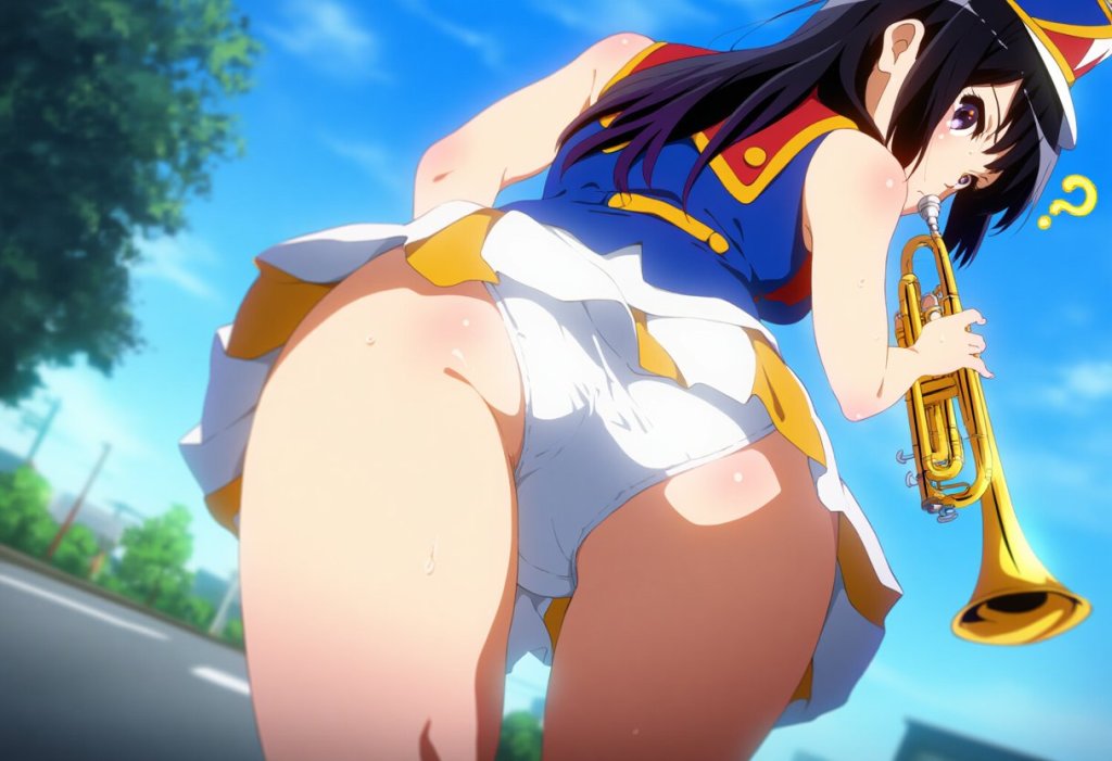 【画像】高坂麗奈マーチング衣装パンチラエロ画像集