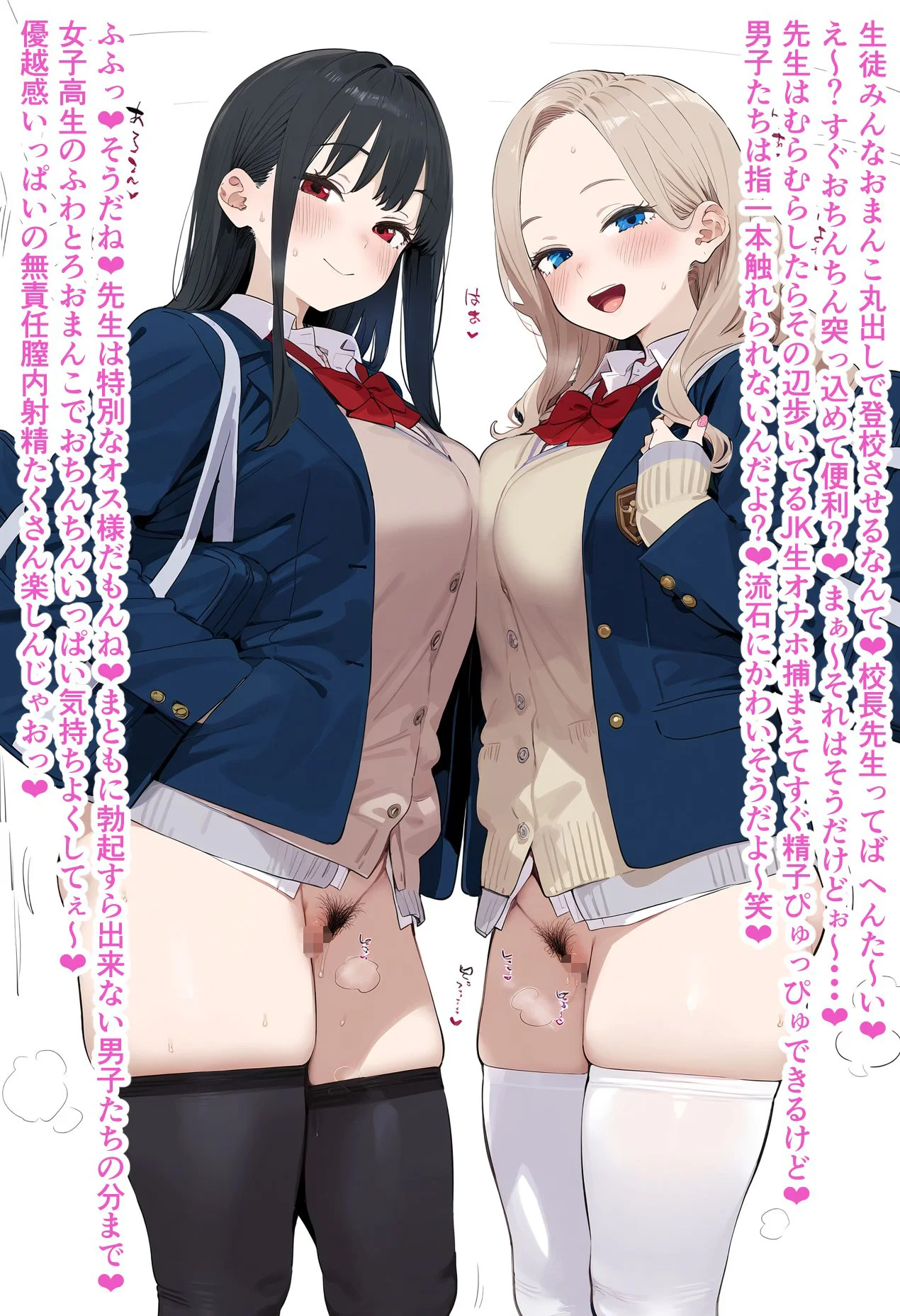 【二次エロ】下半身露出登校日