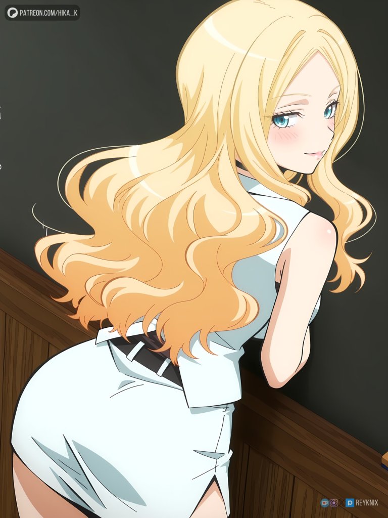 【暗殺教室】ビッチ先生のエッロいケツにチ●ポ挿入れさせてもらうエロ画像