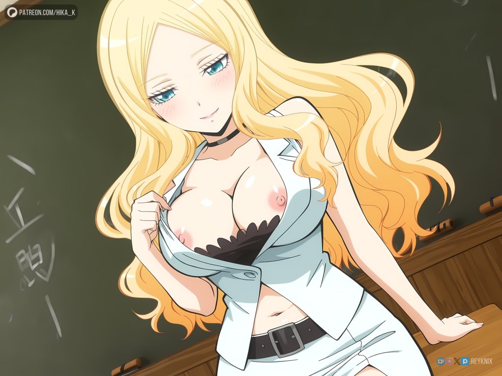 【暗殺教室】ビッチ先生のエッロいケツにチ●ポ挿入れさせてもらうエロ画像
