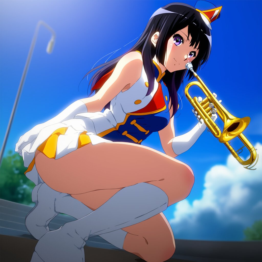 【画像】高坂麗奈マーチング衣装パンチラエロ画像集