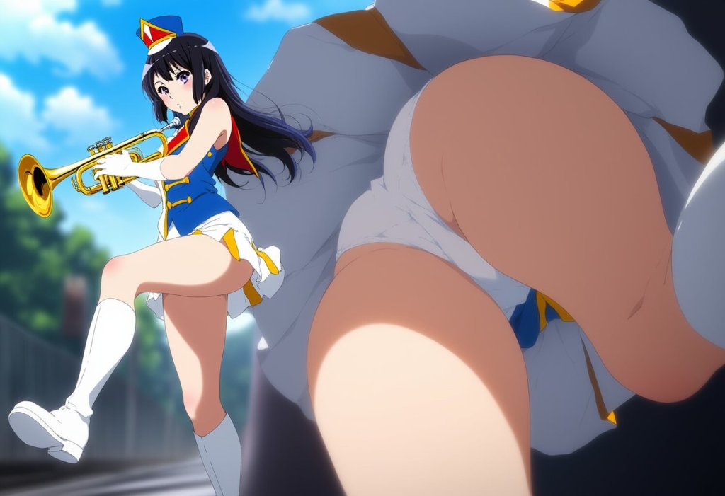 【画像】高坂麗奈マーチング衣装パンチラエロ画像集