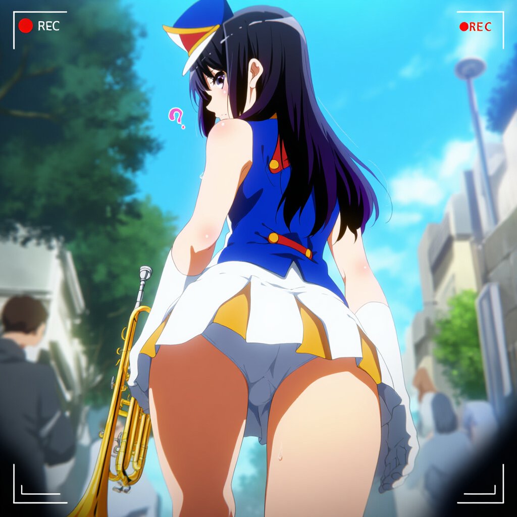 【画像】高坂麗奈マーチング衣装パンチラエロ画像集