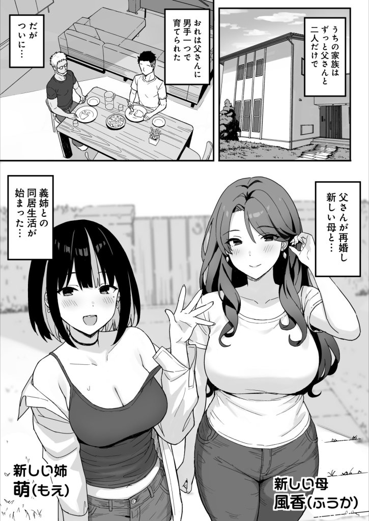 【エロ漫画】あねママ〜新しいお義姉ちゃんとママは俺のセフレになりました。〜 2ページ目