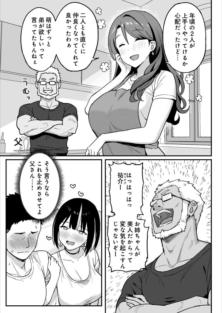 【エロ漫画】あねママ〜新しいお義姉ちゃんとママは俺のセフレになりました。〜 4ページ目
