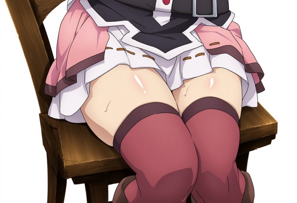 【画像】このすばキャラのパンチラ・足コキエロ画像集 2枚目