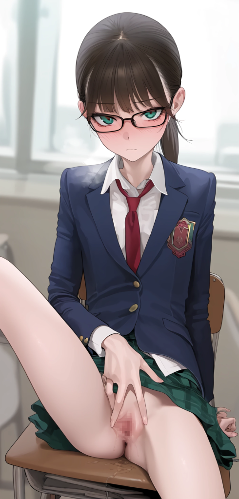 【二次エロ】学級委員長におま●こ見せてもらうエロ画像 11枚目