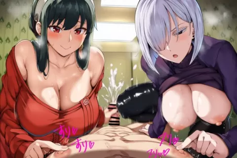【画像】ヨル&フィオナさんたちに同時に責められたいエロ画像♥