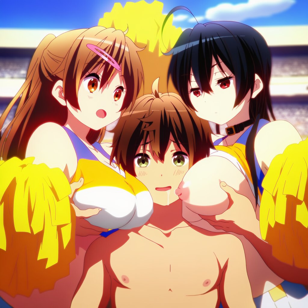 【画像】中二病でも恋がしたい!キャラたちとハーレムエッチするエロ画像 7枚目