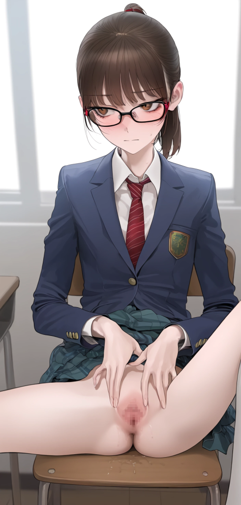 【二次エロ】学級委員長におま●こ見せてもらうエロ画像 16枚目
