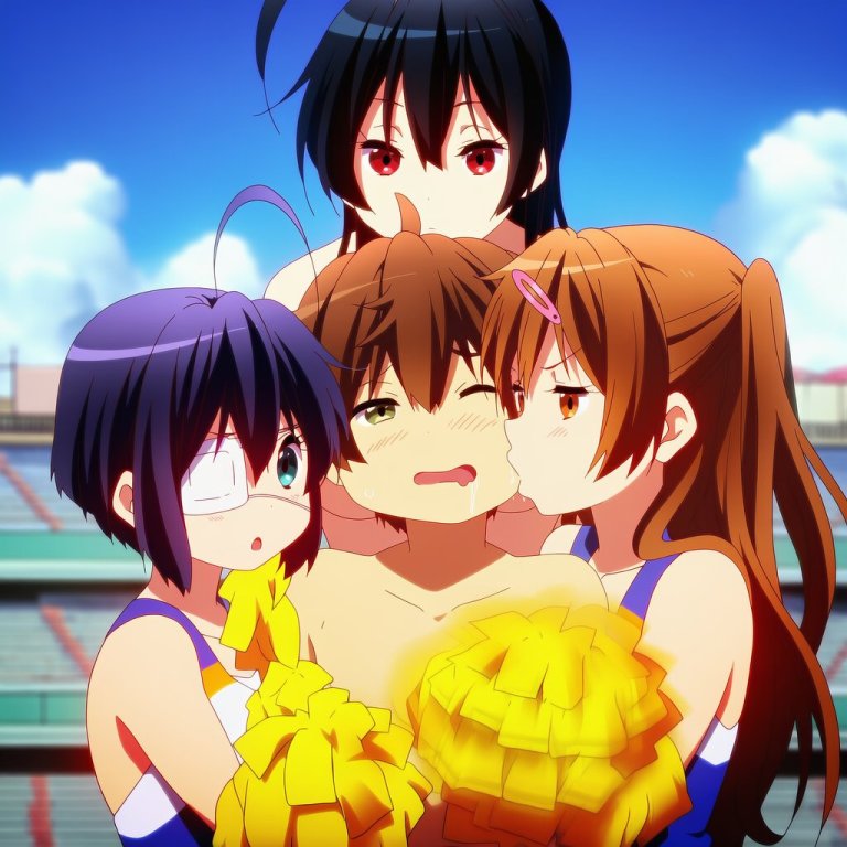 【画像】中二病でも恋がしたい!キャラたちとハーレムエッチするエロ画像