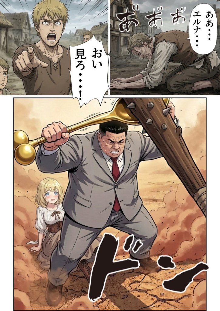 【エロ漫画】追放された種付けおじさん、辺境でハーレム悪徳領主になる