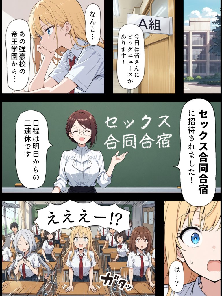 【エロ漫画】陰キャ転校生はセックス最強2 – ハメられた合同合宿編 –