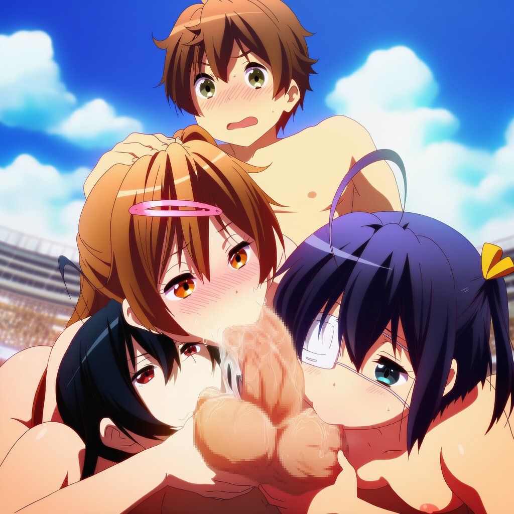 【画像】中二病でも恋がしたい!キャラたちとハーレムエッチするエロ画像 11枚目