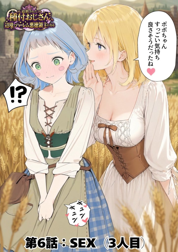 【エロ漫画】追放された種付けおじさん、辺境でハーレム悪徳領主になる