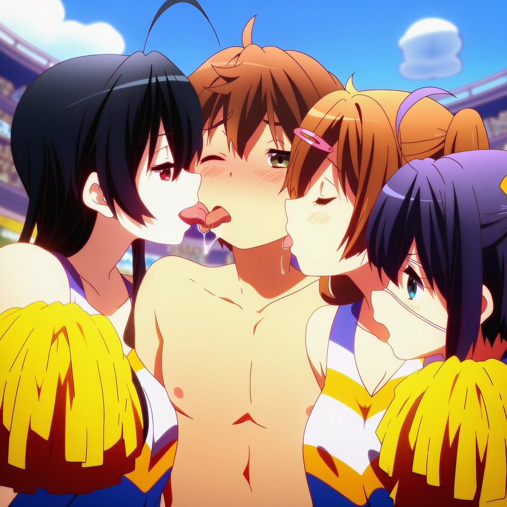 【画像】中二病でも恋がしたい!キャラたちとハーレムエッチするエロ画像 6枚目