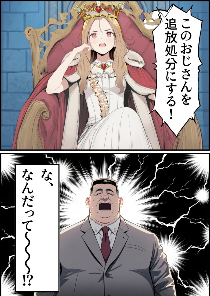 【エロ漫画】追放された種付けおじさん、辺境でハーレム悪徳領主になる