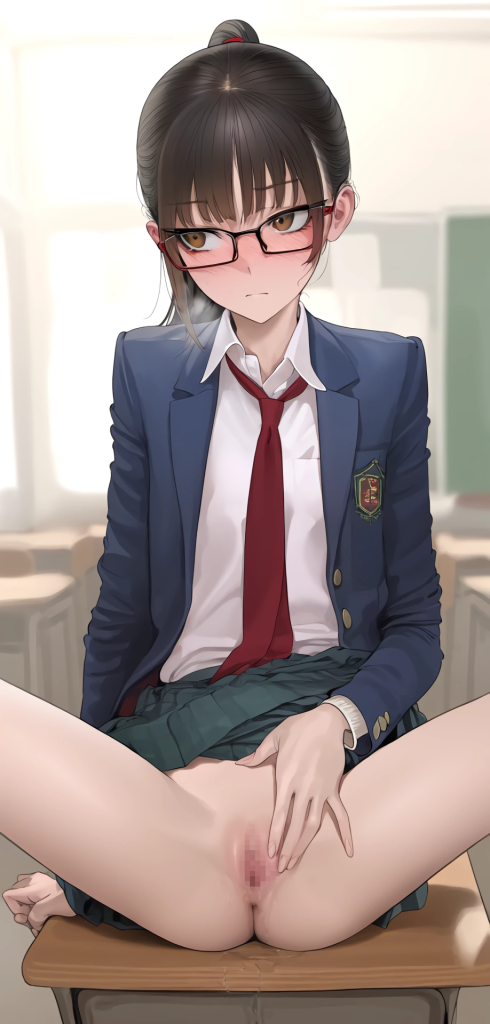 【二次エロ】学級委員長におま●こ見せてもらうエロ画像 13枚目