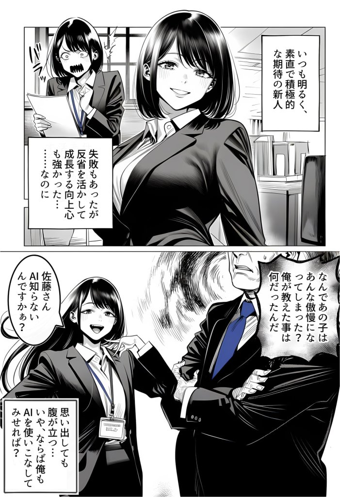 【エロ漫画】23コ下のくせに説教してくる巨乳OLを洗脳アプリで肉便器にする話