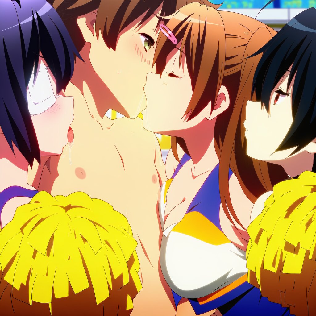 【画像】中二病でも恋がしたい!キャラたちとハーレムエッチするエロ画像 5枚目