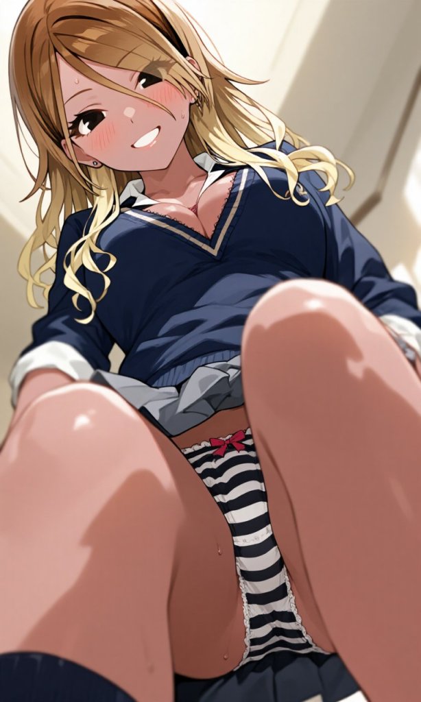 【二次エロ】白と黒のしまパンエロ画像 8枚目