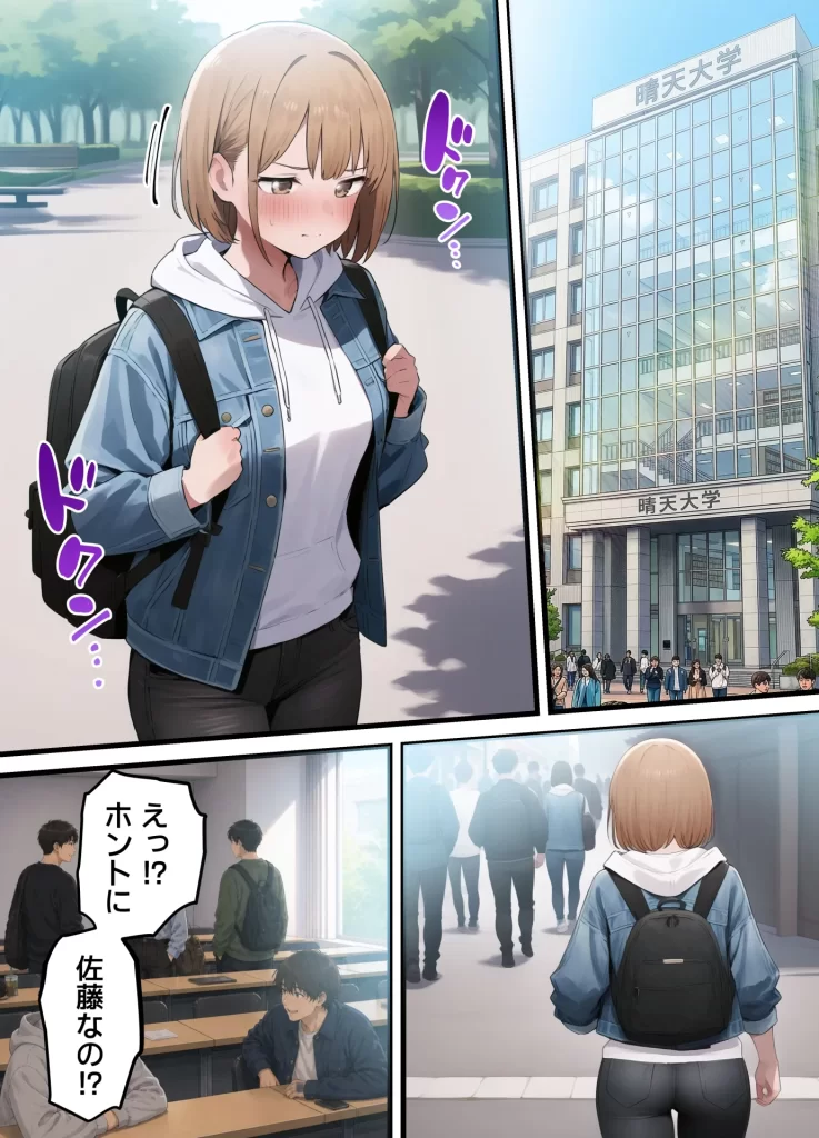 【エロ漫画】女体化したオレが親友の裏切りレ●プでメス堕ち〜本能むき出しの濃厚セックスで親友が恋人になるまで