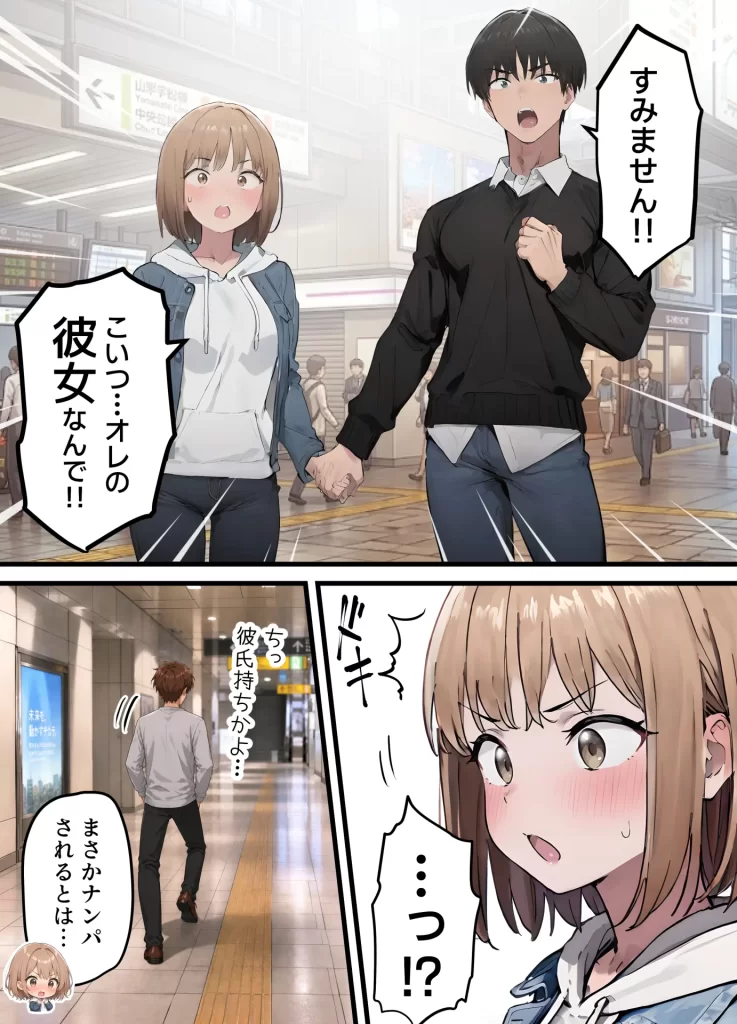 【エロ漫画】女体化したオレが親友の裏切りレ●プでメス堕ち〜本能むき出しの濃厚セックスで親友が恋人になるまで