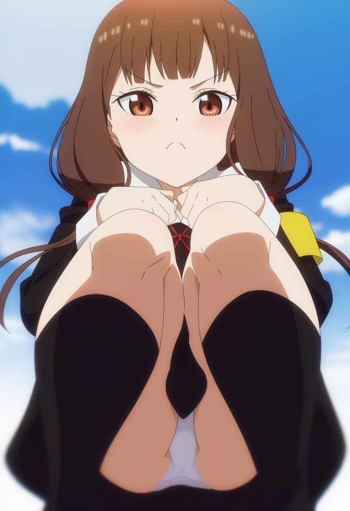 【二次エロ】女の子のしゃがみパンチラを拝もう 4枚目