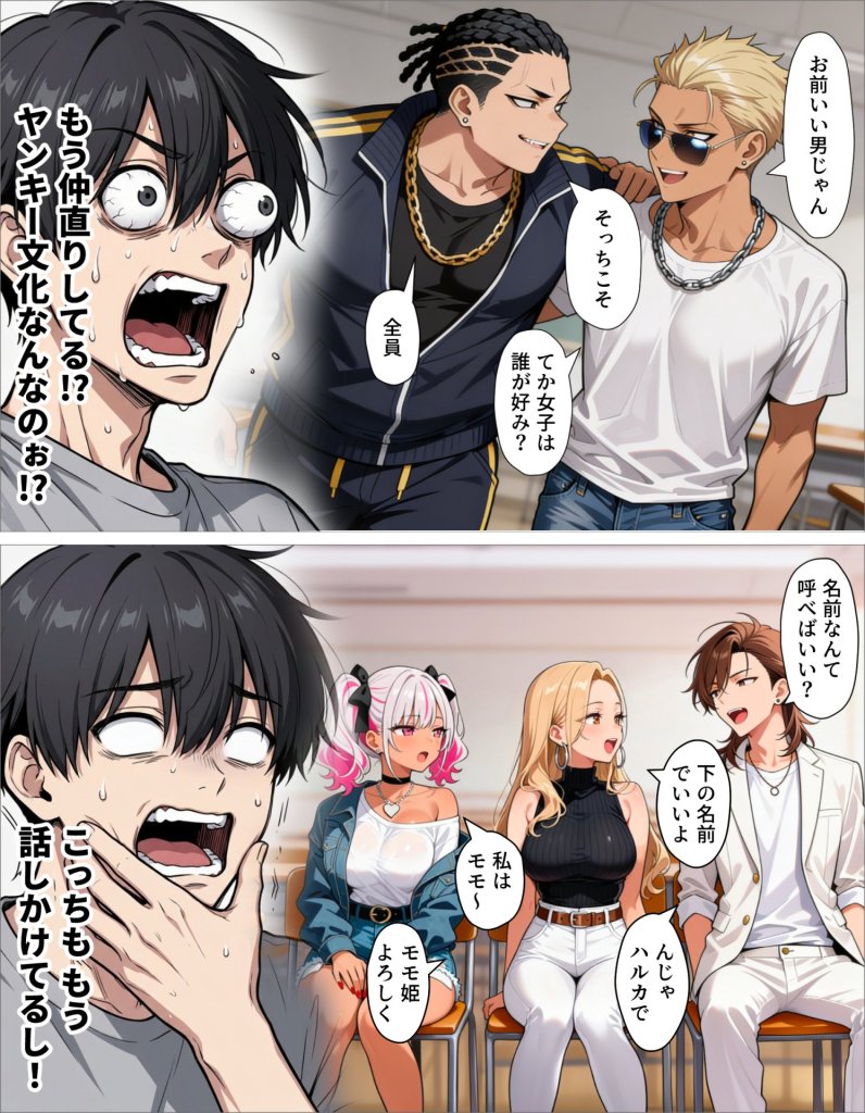 【エロ漫画】ギャル上等〜「セックスOK」の恋愛リアリティーショーで童貞が巨根無双する話〜 7ページ目