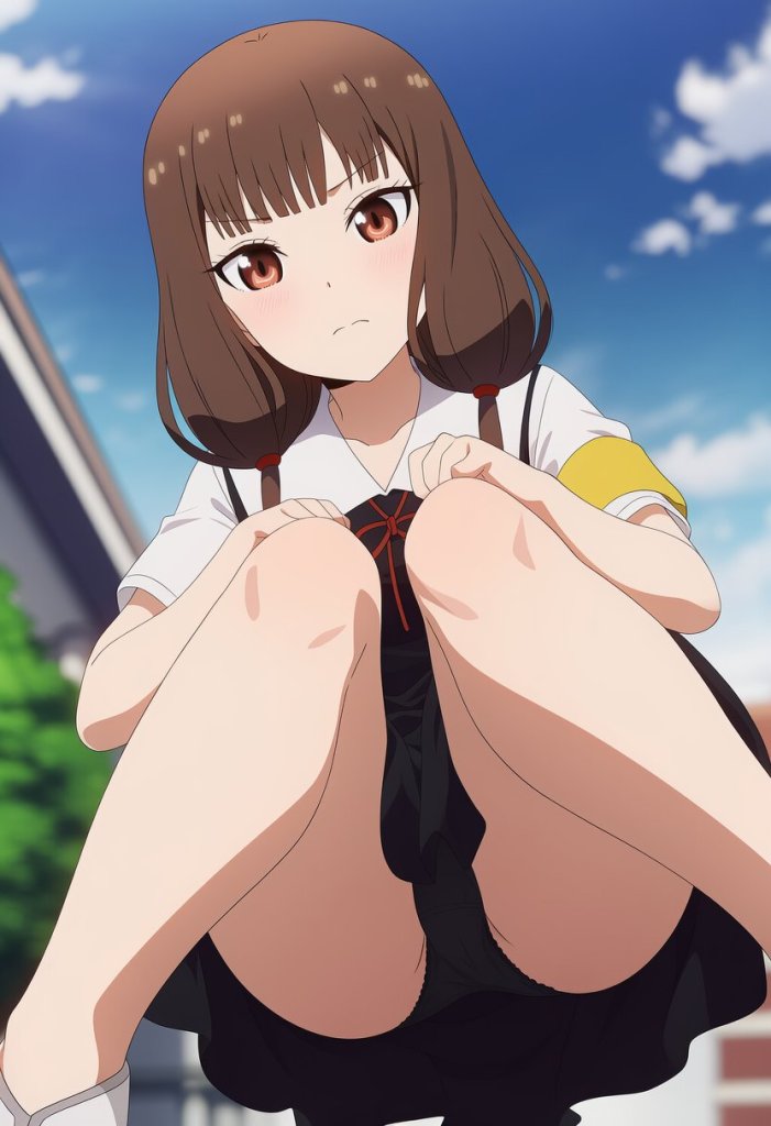 【二次エロ】女の子のしゃがみパンチラを拝もう 9枚目