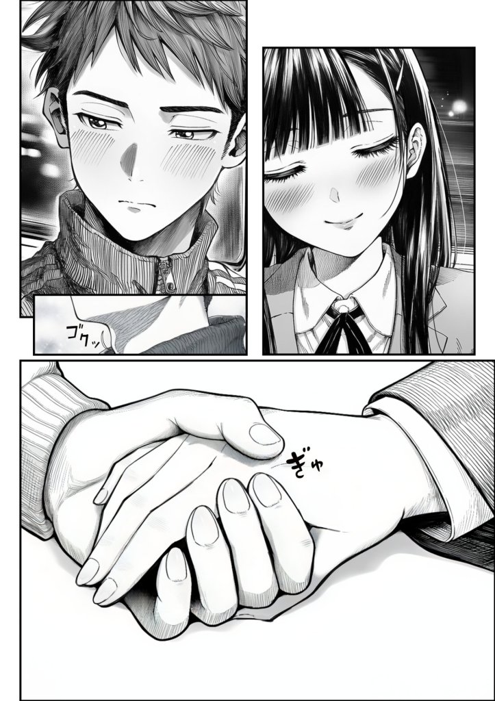【エロ漫画】電車で何度も肩にもたれかかってくる女の子と、子作りセックスしてしまった