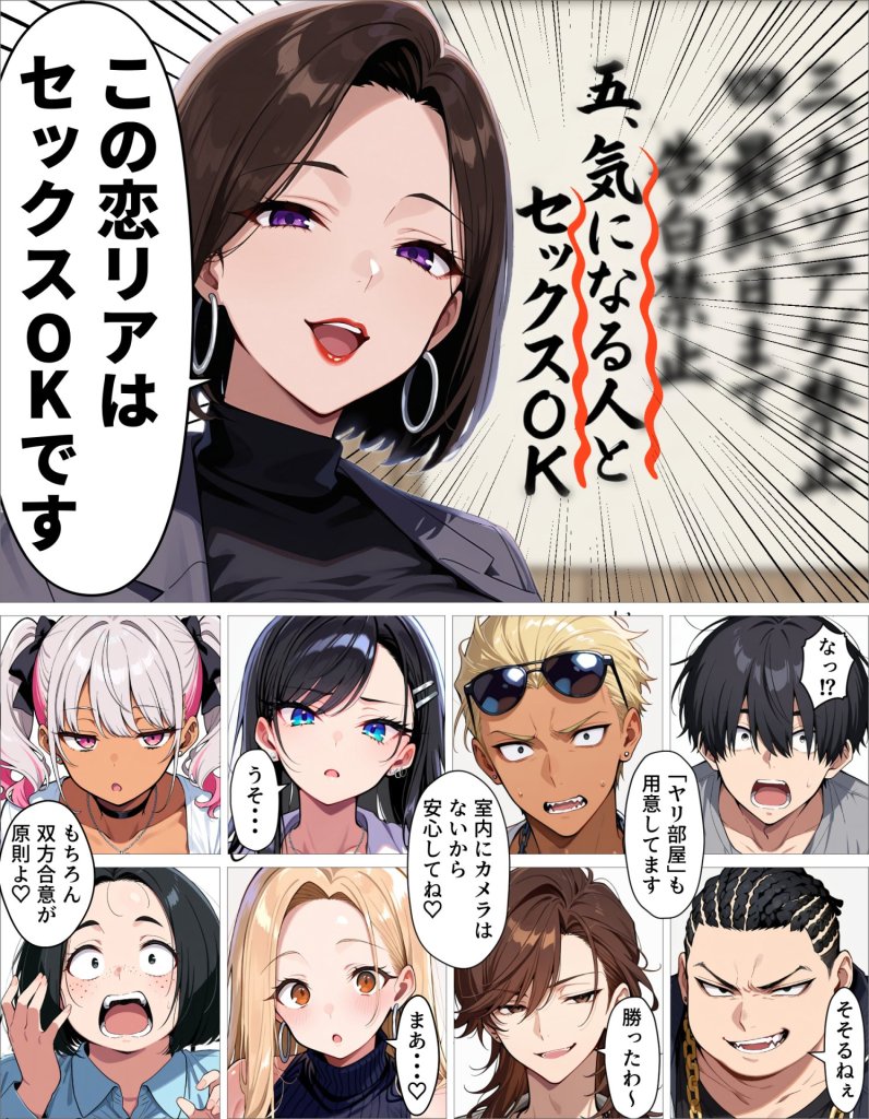 【エロ漫画】ギャル上等〜「セックスOK」の恋愛リアリティーショーで童貞が巨根無双する話〜 12ページ目