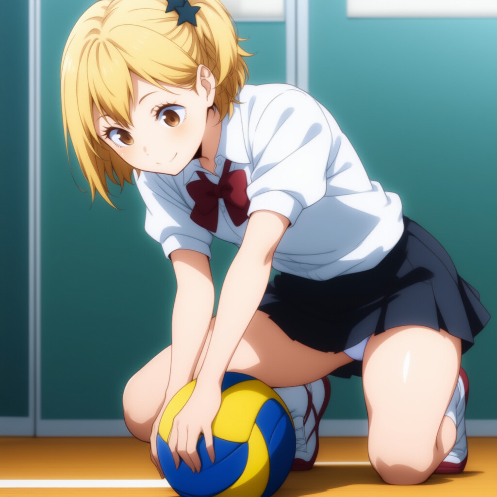 【二次エロ】女の子のしゃがみパンチラを拝もう 20枚目