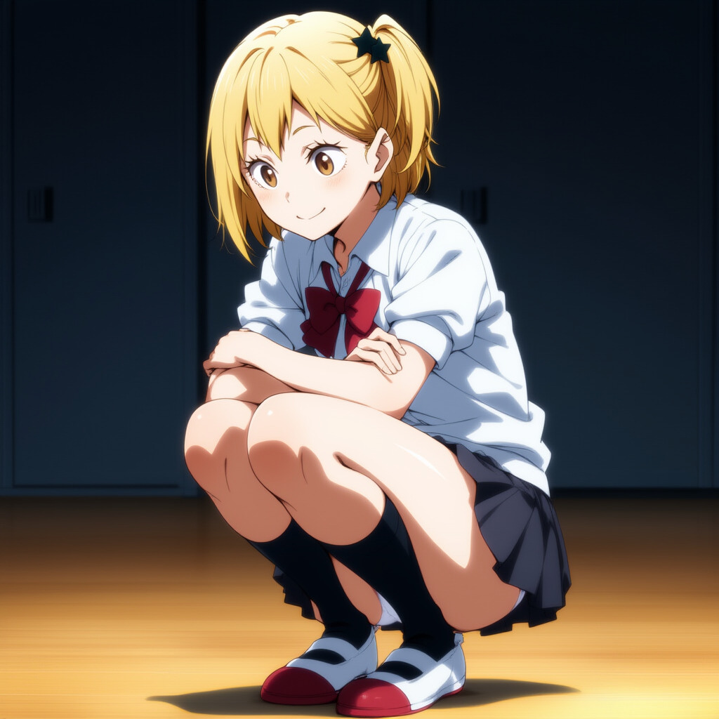 【二次エロ】女の子のしゃがみパンチラを拝もう 19枚目